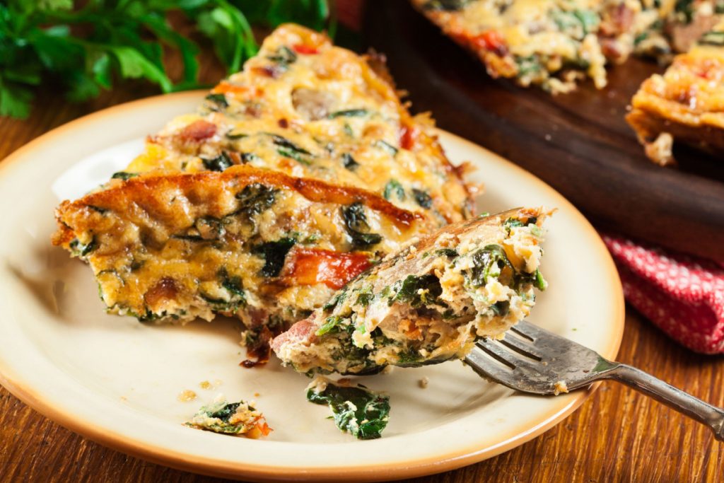 Bacon and Spinach Frittata