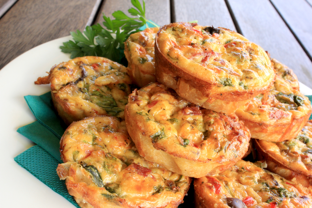 Carrot Zucchini Mini Quiches