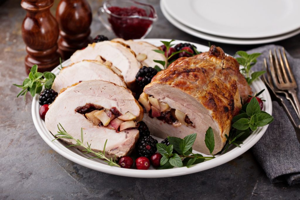 Cranberry Apple Stuffed Pork Loin