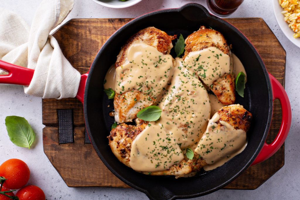 Creamy Garlic Chicken Skillet