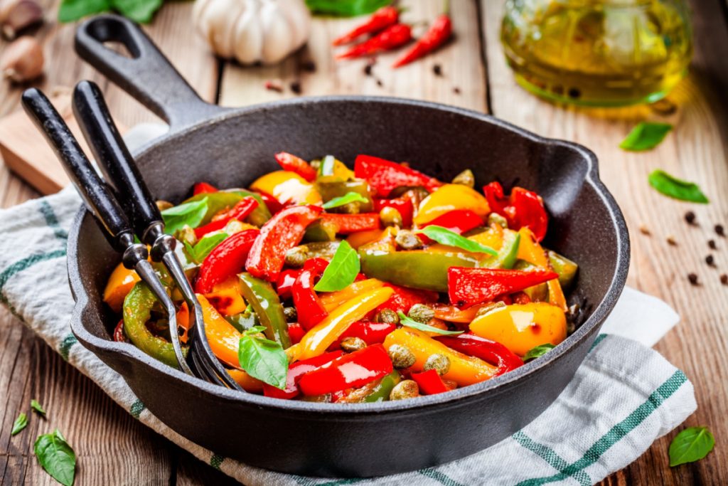 Grilled Bell Pepper Salad