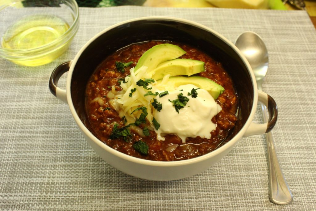 Quick Stovetop Beanless Chili