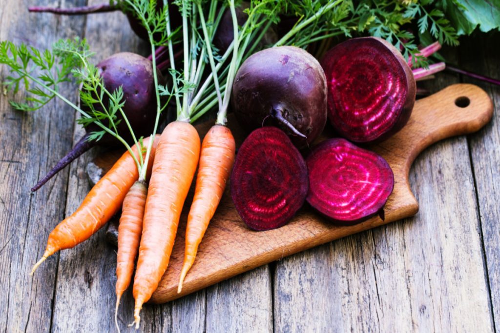Shaved Beet and Carrot Salad