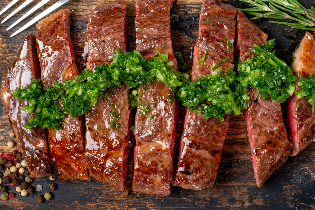 Skirt Steak with Chimichurri Sauce