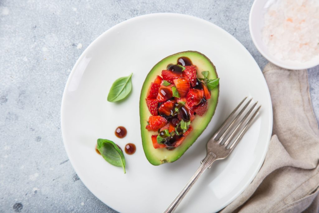 Strawberry Stuffed Avocados