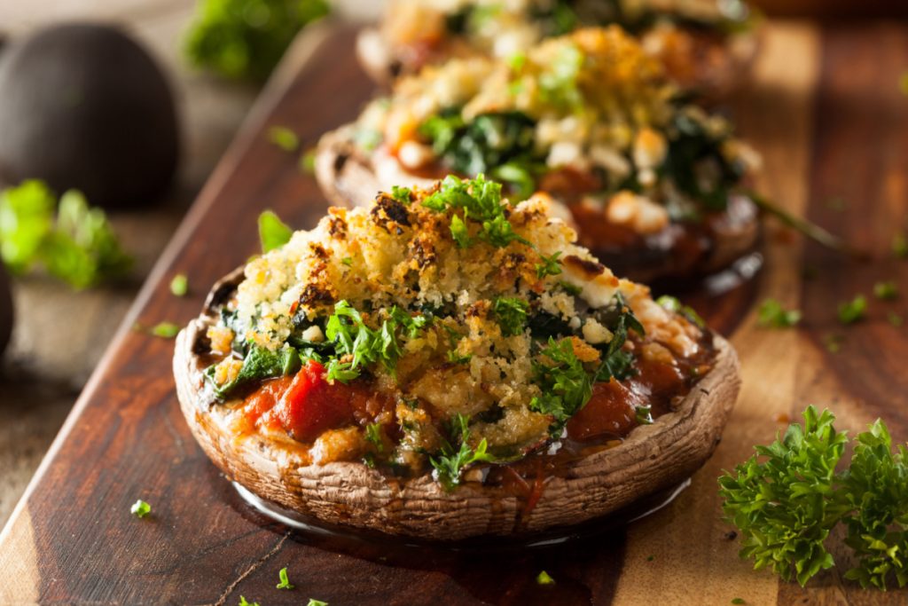 Stuffed Portobello Mushroom Caps